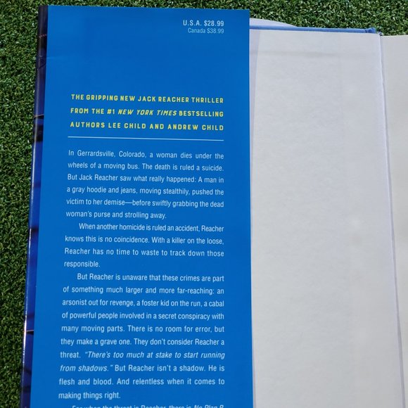 Hardcover Novel by Lee Child & Andrew Child - A Jack Reacher Novel: No Plan B - Picture 4 of 5